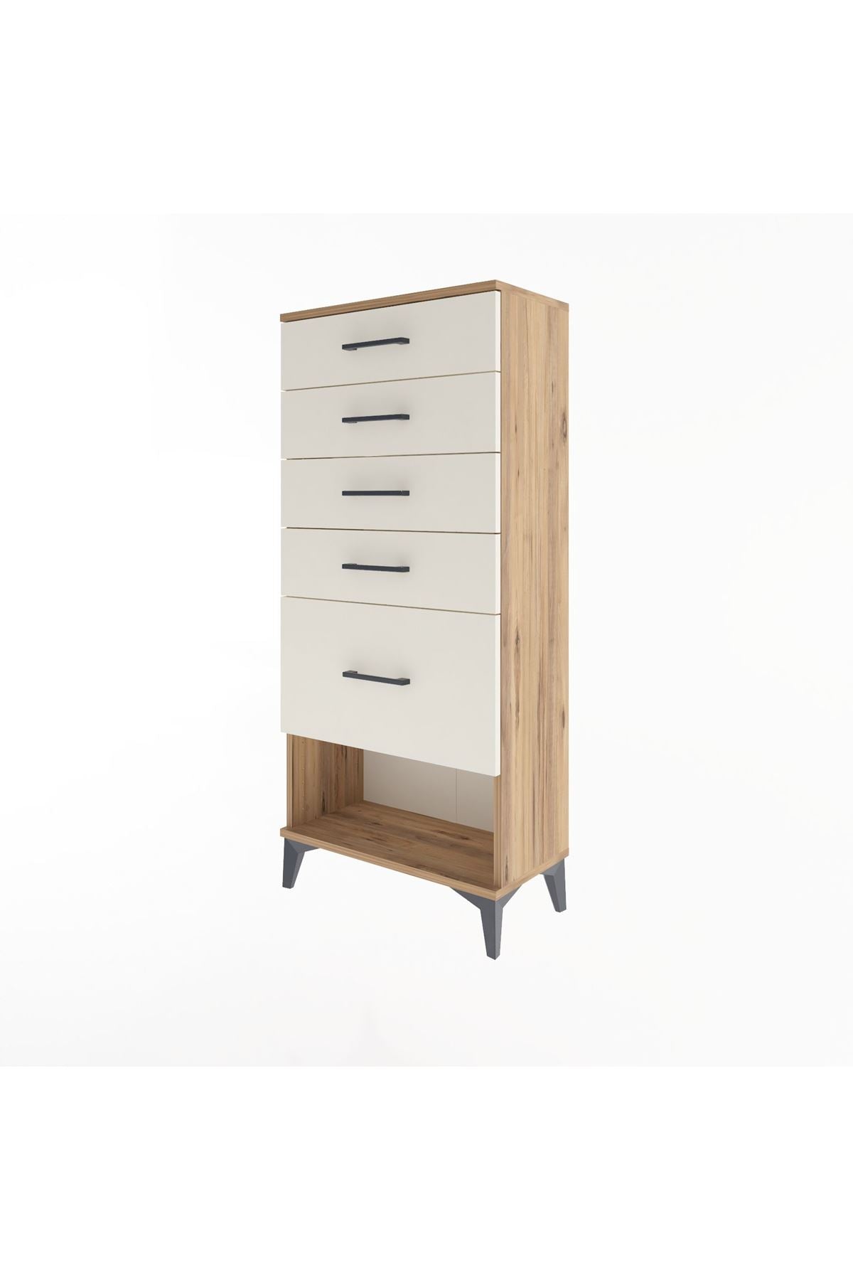 Arges Dolap 5 Çekmeceli 60x30x134 Çam-Aytaşı