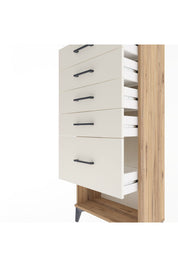 Arges Dolap 5 Çekmeceli 60x30x134 Çam-Aytaşı