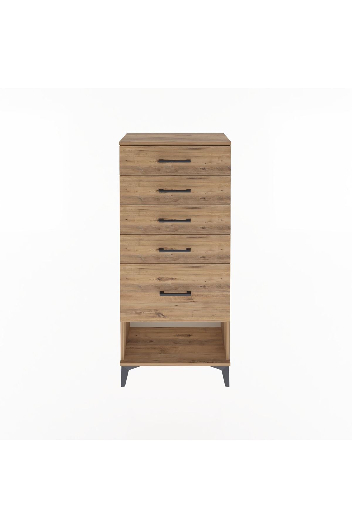 Arges Dolap 5 Çekmeceli 60x30x134 Çam-Çam