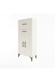 Arges Dolap Tek Raflı 2 Çekmeceli 2 Kapaklı 60x30x134 Aytaşı-Aytaşı