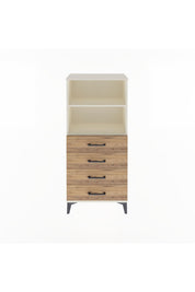Arges Dolap 2 Raflı 4 Çekmeceli 60x30x134 Aytaşı-Çam