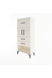 Arges Dolap Tek Raflı 3 Çekmeceli 2 Kapaklı 60x30x134 Aytaşı-Aytaşı