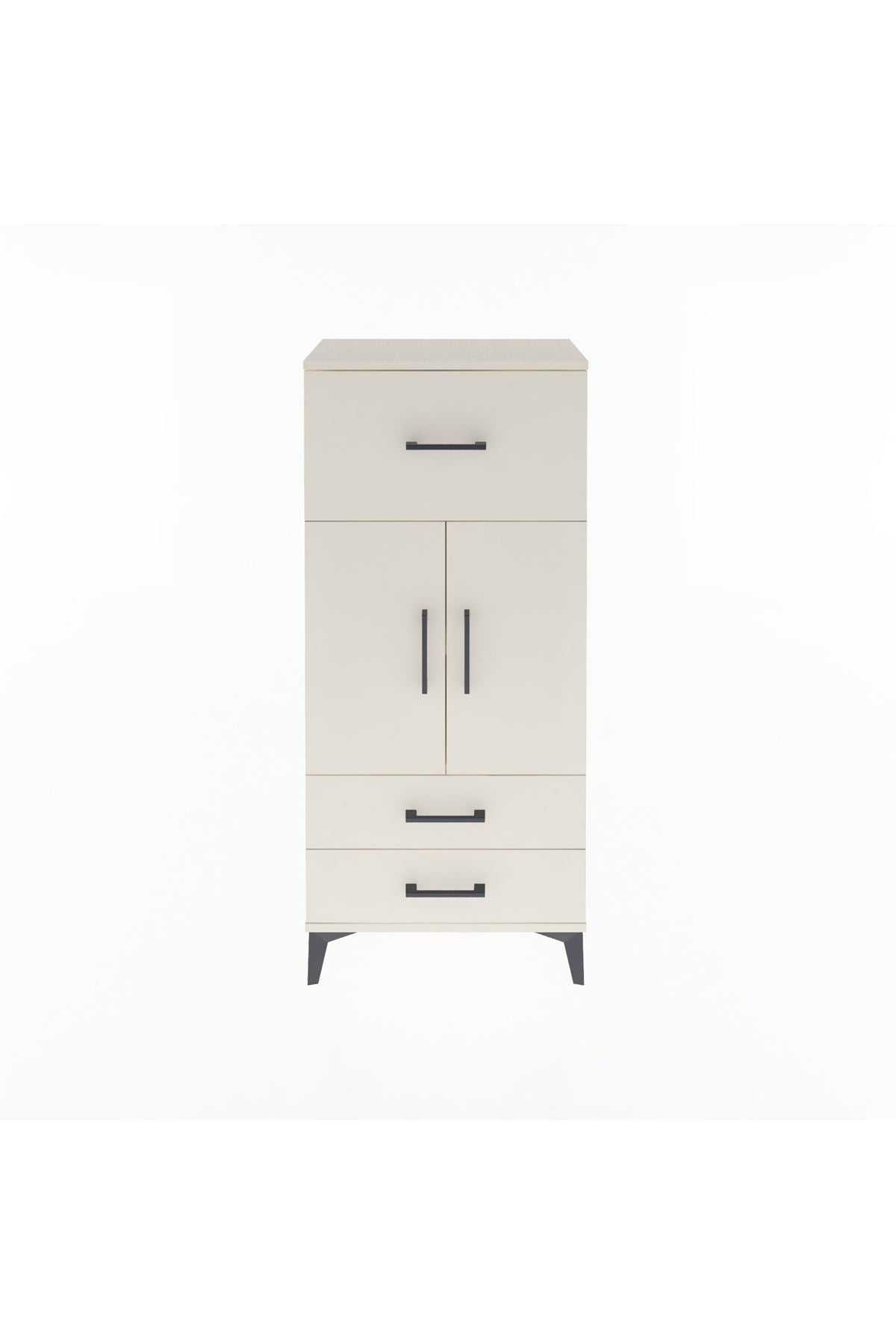 Arges Dolap 2 Raflı 3 Çekmeceli 2 Kapaklı 60x30x134 Aytaşı-Aytaşı