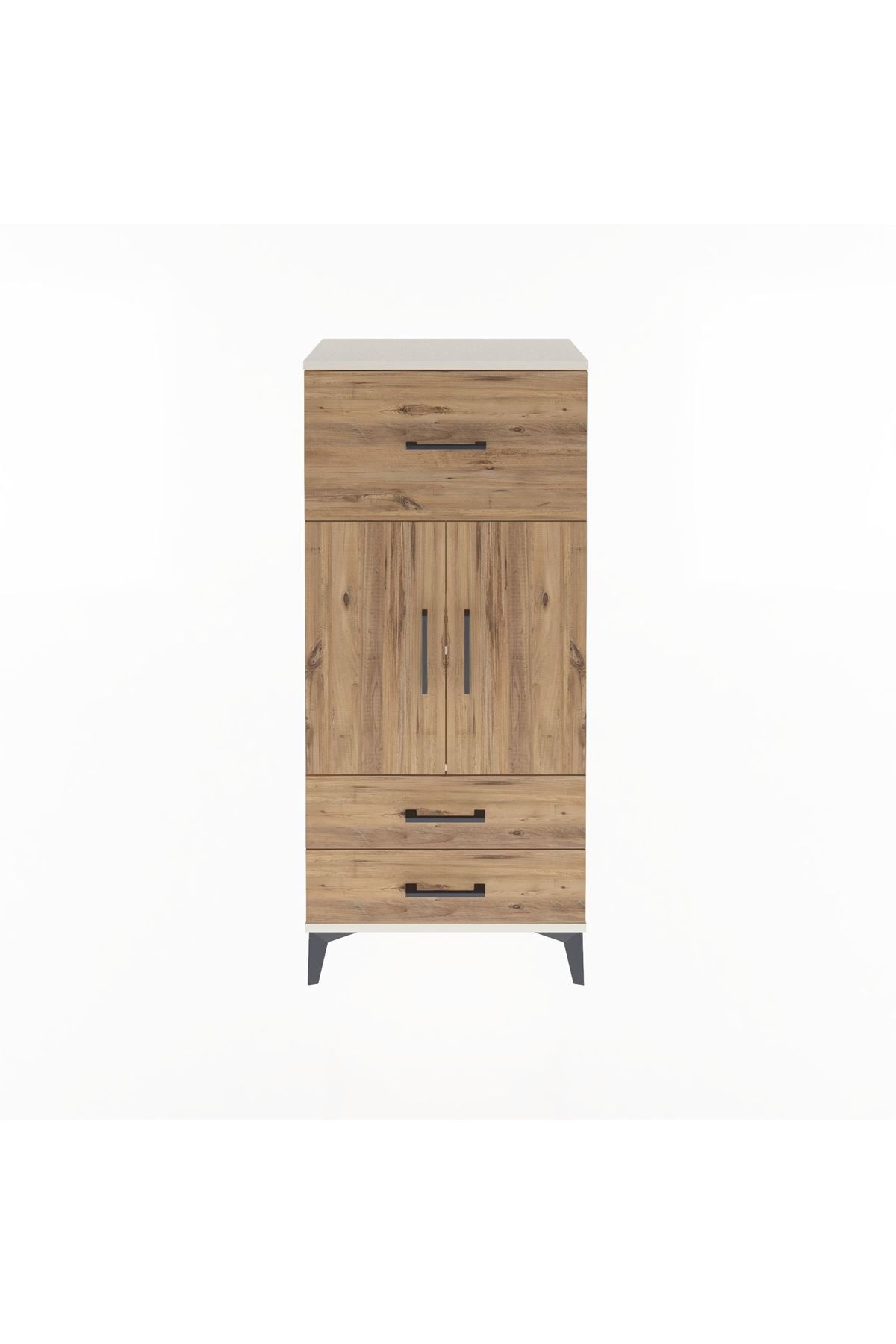 Arges Dolap 2 Raflı 3 Çekmeceli 2 Kapaklı 60x30x134 Aytaşı-Çam