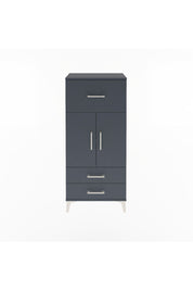 Arges Dolap 2 Raflı 3 Çekmeceli 2 Kapaklı 60x30x134 Antrasit-Antrasit