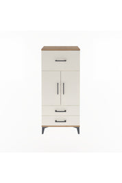 Arges Dolap 2 Raflı 3 Çekmeceli 2 Kapaklı 60x30x134 Çam-Aytaşı