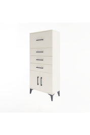 Arges Dolap 4 Çekmeceli 2 Kapaklı 60x30x134 Aytaşı-Aytaşı