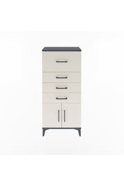 Arges Dolap 4 Çekmeceli 2 Kapaklı 60x30x134 Antrasit-Aytaşı