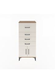 Arges Dolap 4 Çekmeceli 2 Kapaklı 60x30x134 Çam-Aytaşı