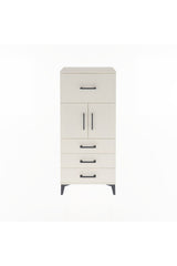 Arges Dolap Tek Raflı 4 Çekmeceli 2 Kapaklı 60x30x134