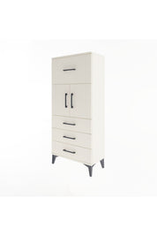 Arges Dolap Tek Raflı 4 Çekmeceli 2 Kapaklı 60x30x134 Aytaşı-Aytaşı