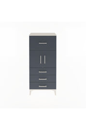 Arges Dolap Tek Raflı 4 Çekmeceli 2 Kapaklı 60x30x134 Aytaşı-Antrasit