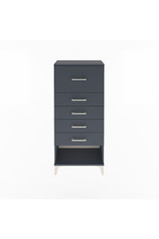 Arges Dolap 5 Çekmeceli 60x30x134 Antrasit-Antrasit