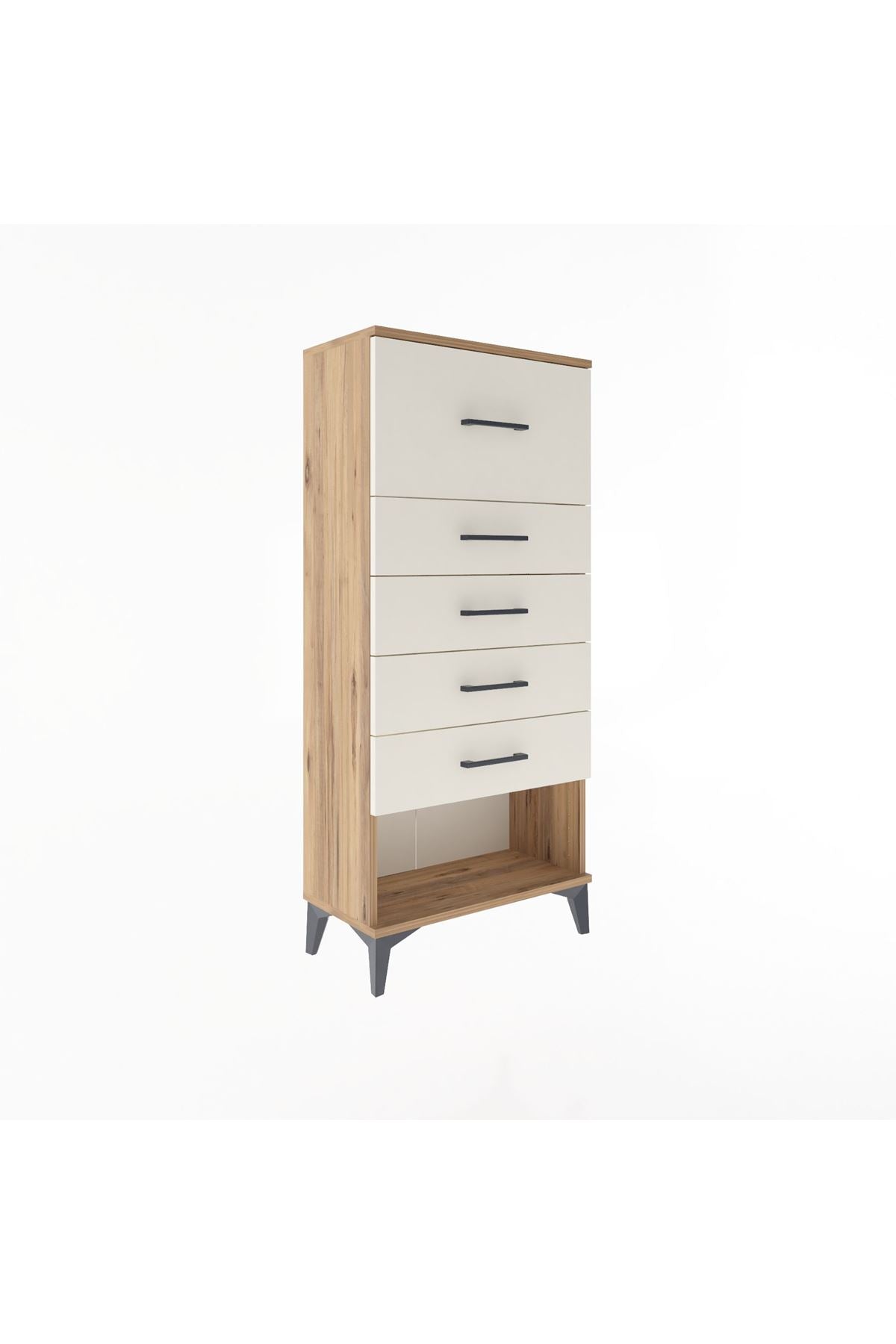 Arges Dolap 5 Çekmeceli 60x30x134 Çam-Aytaşı