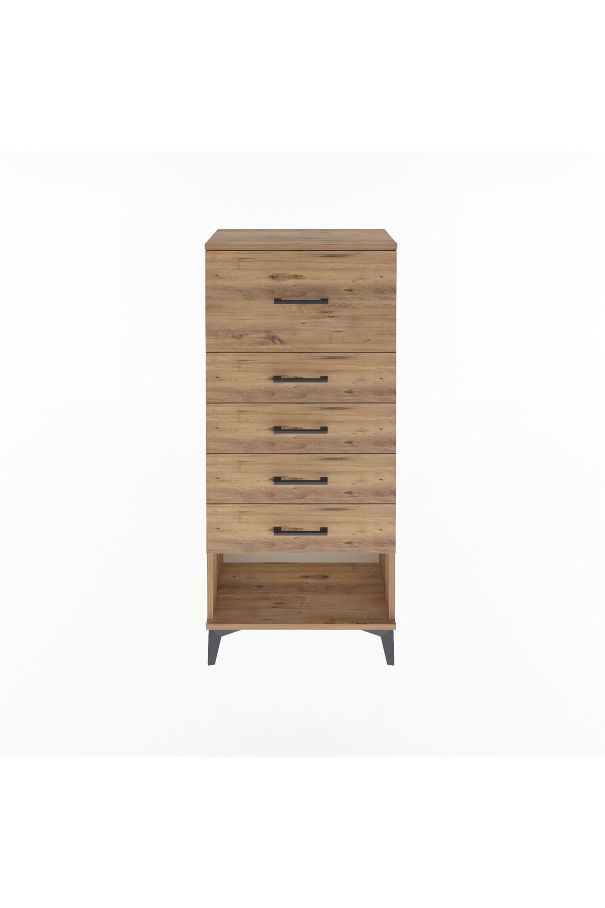 Arges Dolap 5 Çekmeceli 60x30x134 Çam-Çam
