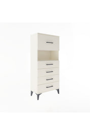 Arges Dolap Tek Raflı 5 Çekmeceli 60x30x134 Aytaşı-Aytaşı