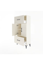 Arges Dolap 2 Raflı 2 Çekmeceli 2 Kapaklı 60x30x134 Aytaşı-Aytaşı