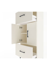 Arges Dolap 2 Raflı 2 Çekmeceli 2 Kapaklı 60x30x134 Aytaşı-Aytaşı