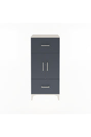 Arges Dolap 2 Raflı 2 Çekmeceli 2 Kapaklı 60x30x134 Aytaşı-Antrasit