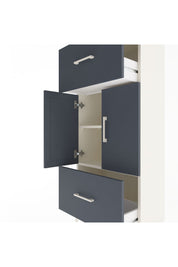 Arges Dolap 2 Raflı 2 Çekmeceli 2 Kapaklı 60x30x134 Aytaşı-Antrasit