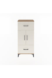 Arges Dolap 2 Raflı 2 Çekmeceli 2 Kapaklı 60x30x134 Çam-Aytaşı