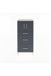 Arges Dolap Tek Raflı 3 Çekmeceli 2 Kapaklı 60x30x134 Aytaşı-Antrasit