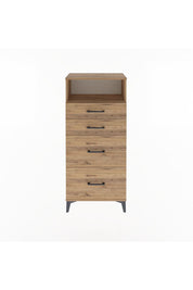 Arges Dolap Tek Raflı 4 Çekmeceli 60x30x134 - S17M101V9A