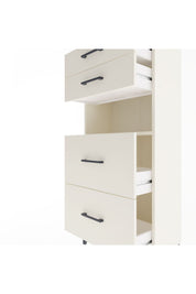 Arges Dolap Tek Raflı 4 Çekmeceli 60x30x134 Aytaşı-Aytaşı