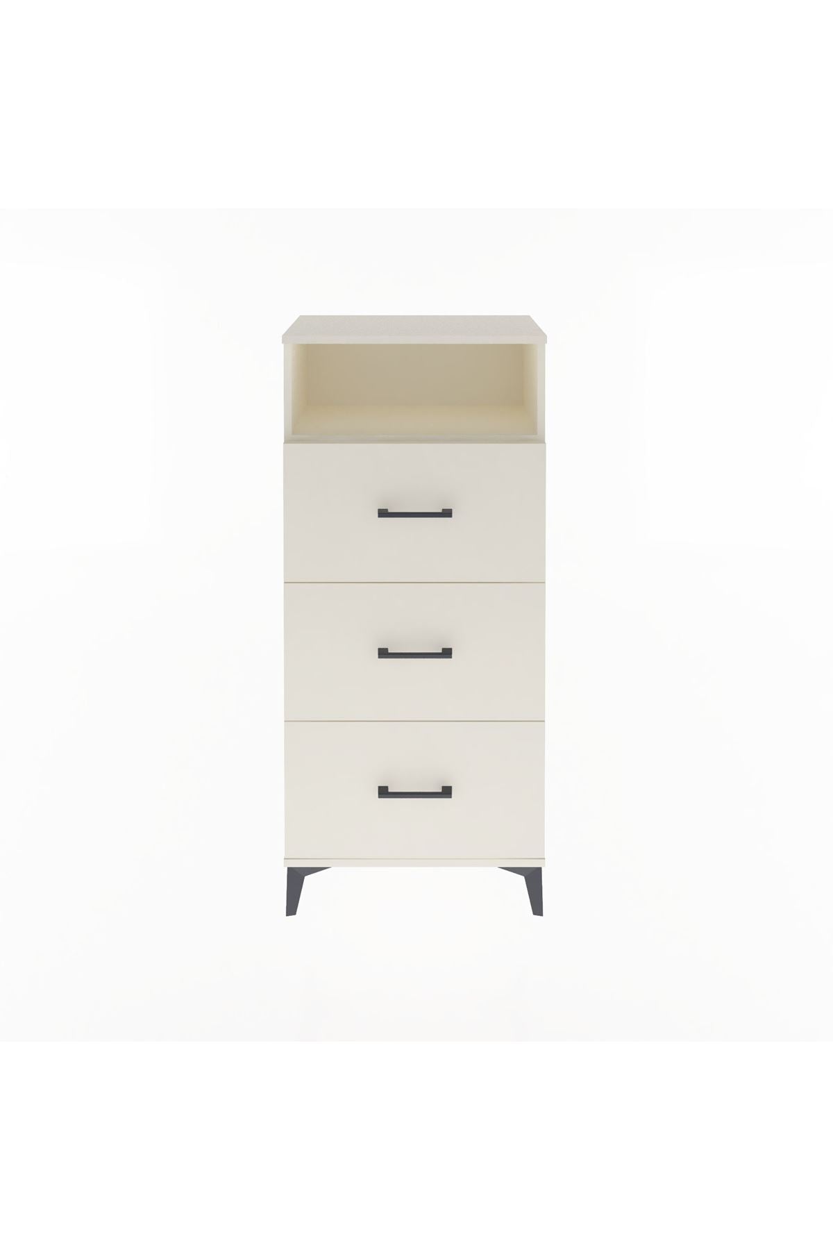 Arges Dolap Tek Raflı 3 Çekmeceli 60x30x134 Aytaşı-Aytaşı