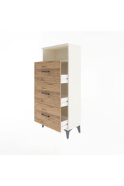 Arges Dolap Tek Raflı 3 Çekmeceli 60x30x134 Aytaşı-Çam