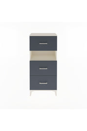 Arges Dolap Tek Raflı 3 Çekmeceli 60x30x134 Aytaşı-Antrasit