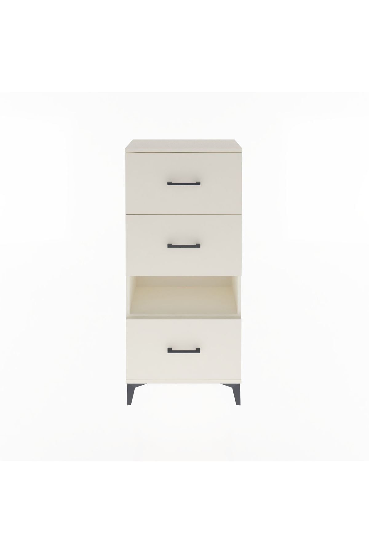 Arges Dolap Tek Raflı 3 Çekmeceli 60x30x134 Aytaşı-Aytaşı