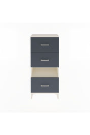 Arges Dolap Tek Raflı 3 Çekmeceli 60x30x134 Aytaşı-Antrasit