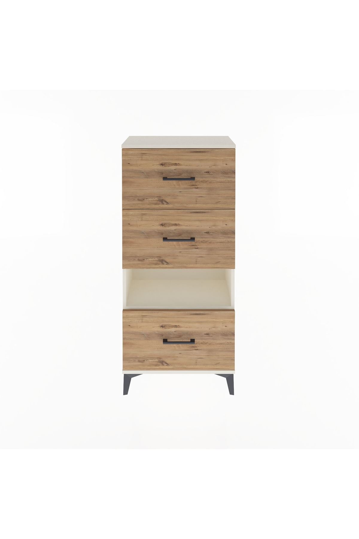 Arges Dolap Tek Raflı 3 Çekmeceli 60x30x134 Aytaşı-Çam