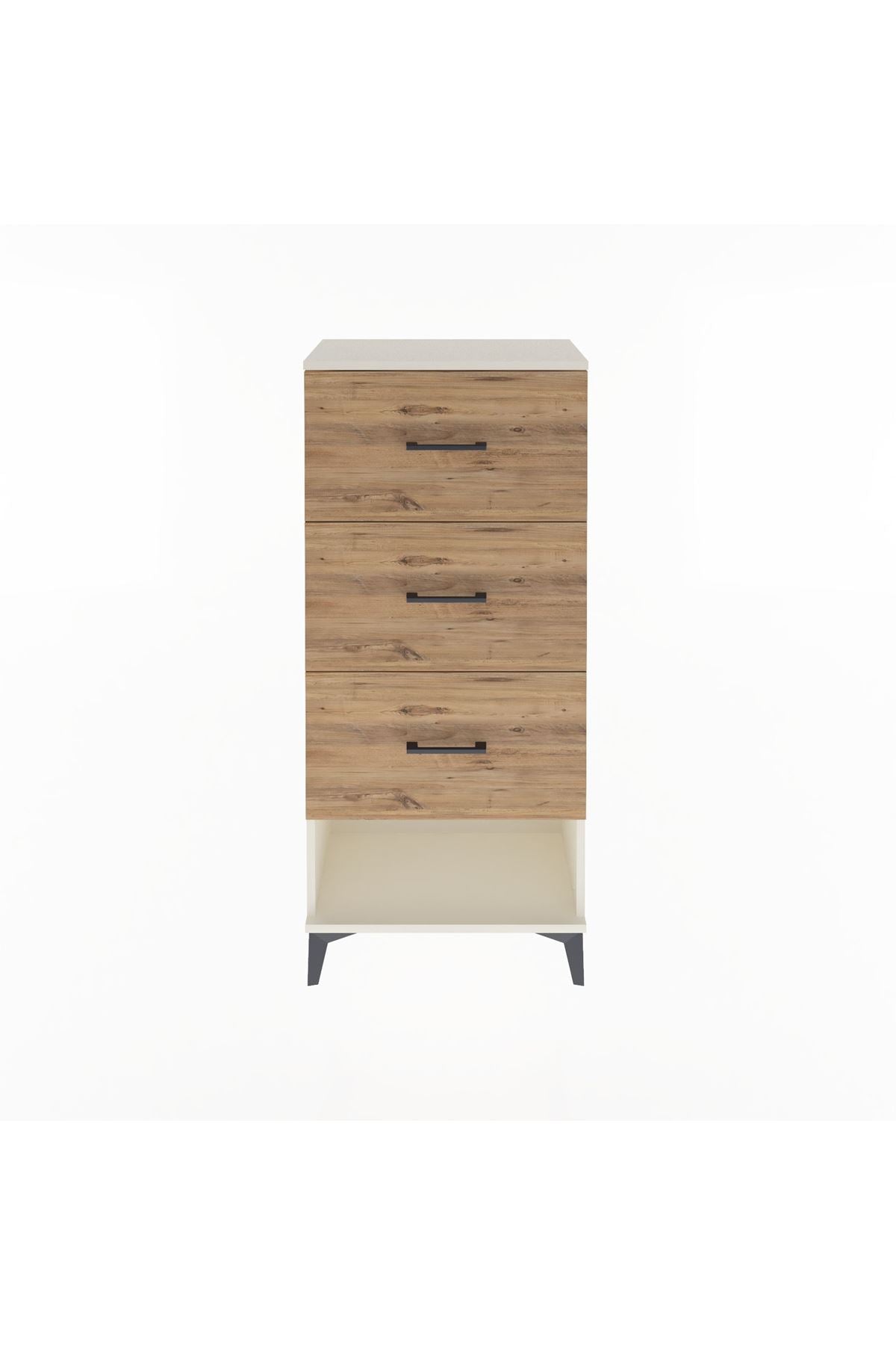 Arges Dolap 3 Çekmeceli 60x30x134 Aytaşı-Çam