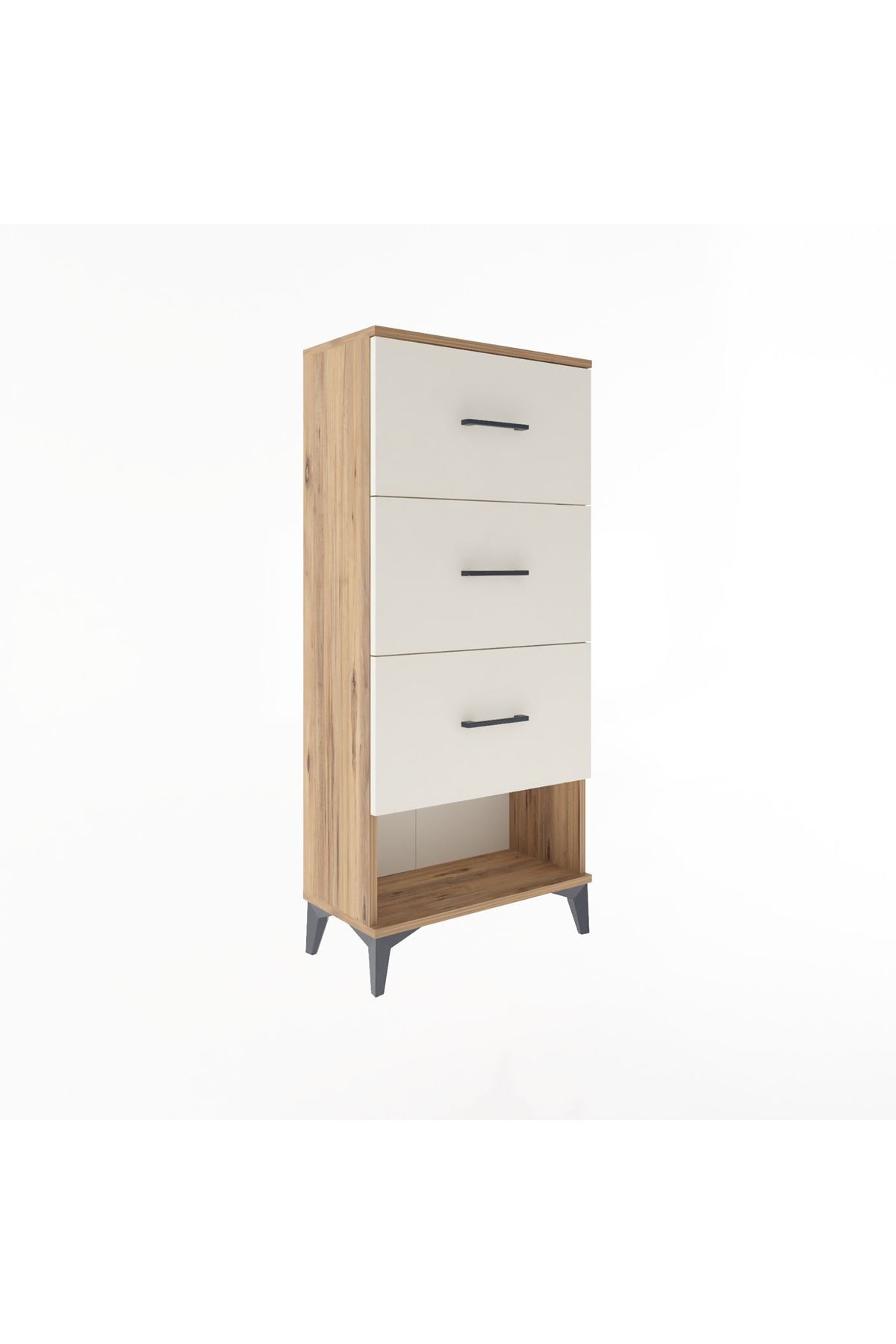 Arges Dolap 3 Çekmeceli 60x30x134 Çam-Aytaşı