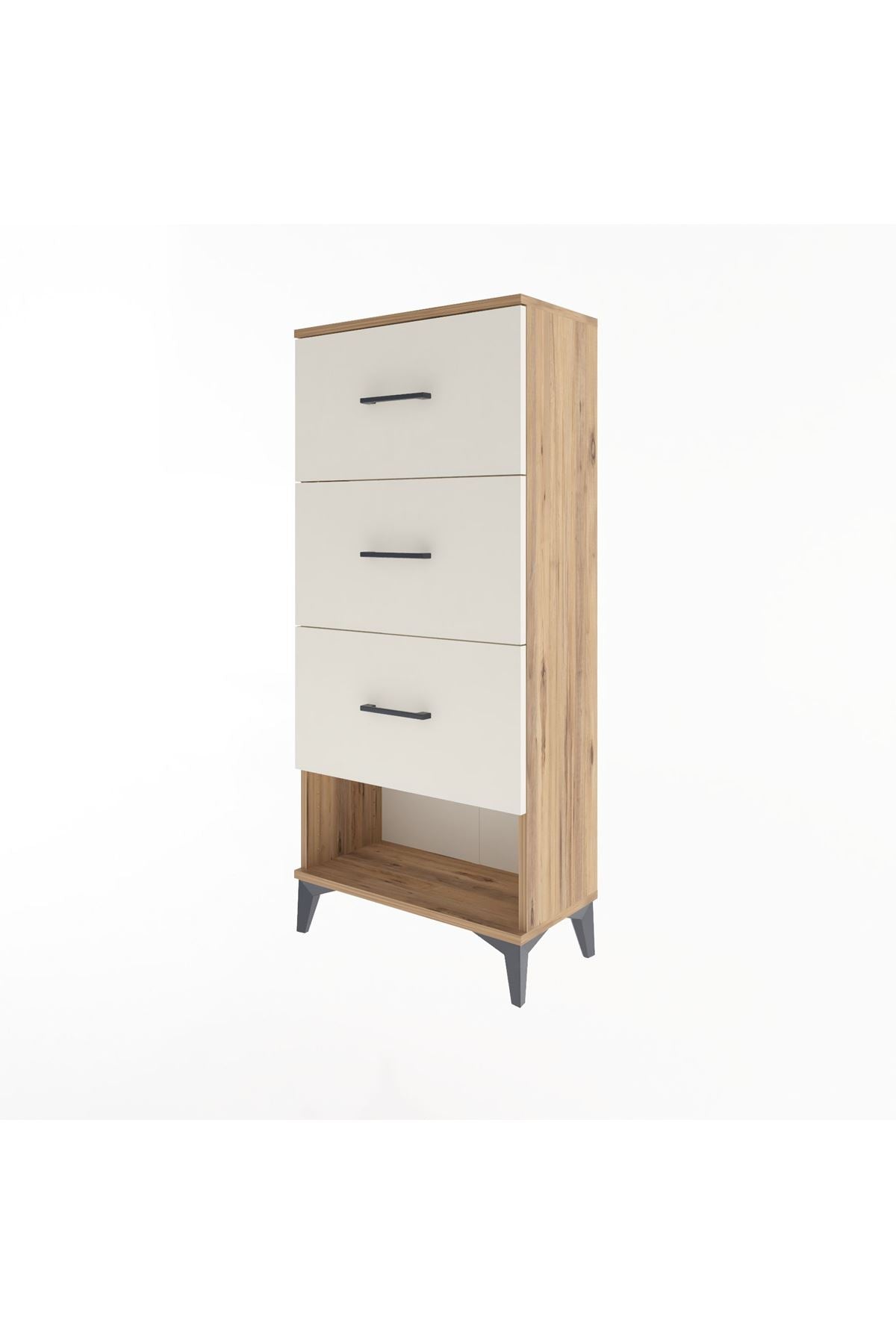 Arges Dolap 3 Çekmeceli 60x30x134 Çam-Aytaşı