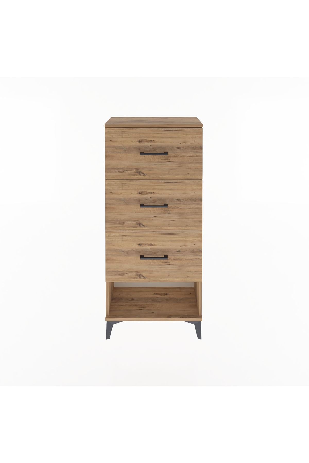 Arges Dolap 3 Çekmeceli 60x30x134 Çam-Çam