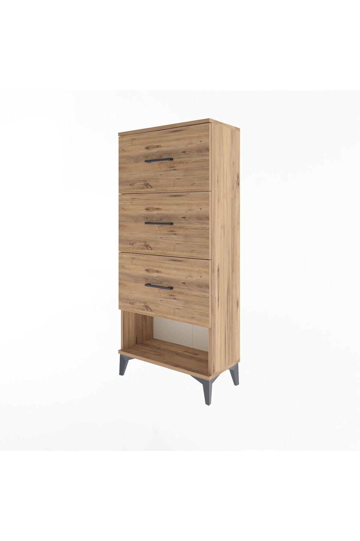 Arges Dolap 3 Çekmeceli 60x30x134 Çam-Çam