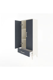 Arges Dolap 3 Raflı Tek Çekmeceli 2 Kapaklı 60x30x134 Aytaşı-Antrasit