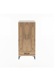 Arges Dolap 3 Raflı Tek Çekmeceli 2 Kapaklı 60x30x134 Aytaşı-Çam