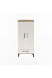 Arges Dolap 3 Raflı Tek Çekmeceli 2 Kapaklı 60x30x134 Çam-Aytaşı