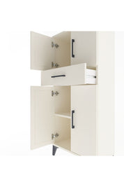 Arges Dolap 2 Raflı Tek Çekmeceli 4 Kapaklı 60x30x134 Aytaşı-Aytaşı