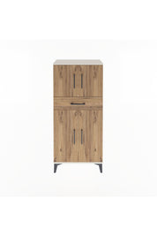 Arges Dolap 2 Raflı Tek Çekmeceli 4 Kapaklı 60x30x134 Aytaşı-Çam