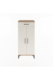 Arges Dolap 2 Raflı Tek Çekmeceli 2 Kapaklı 60x30x134 Çam-Aytaşı