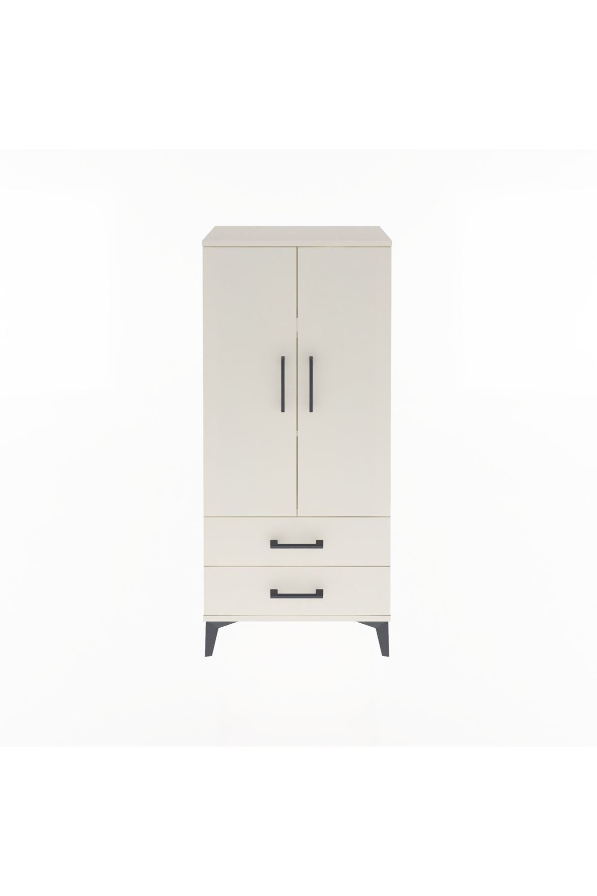 Arges Dolap 3 Raflı 2 Çekmeceli 2 Kapaklı 60x30x134 Aytaşı-Aytaşı