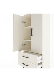 Arges Dolap 3 Raflı 2 Çekmeceli 2 Kapaklı 60x30x134 Aytaşı-Aytaşı