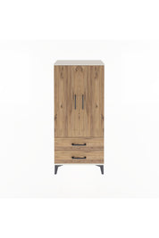 Arges Dolap 3 Raflı 2 Çekmeceli 2 Kapaklı 60x30x134 Aytaşı-Çam