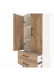 Arges Dolap 3 Raflı 2 Çekmeceli 2 Kapaklı 60x30x134 Aytaşı-Çam