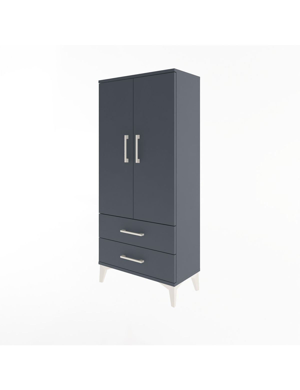 Arges Dolap 3 Raflı 2 Çekmeceli 2 Kapaklı 60x30x134 - S17M113V5A
